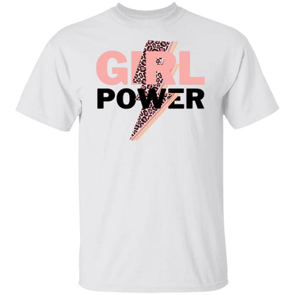 Girl Power Pink Leopard Graphic T-Shirt