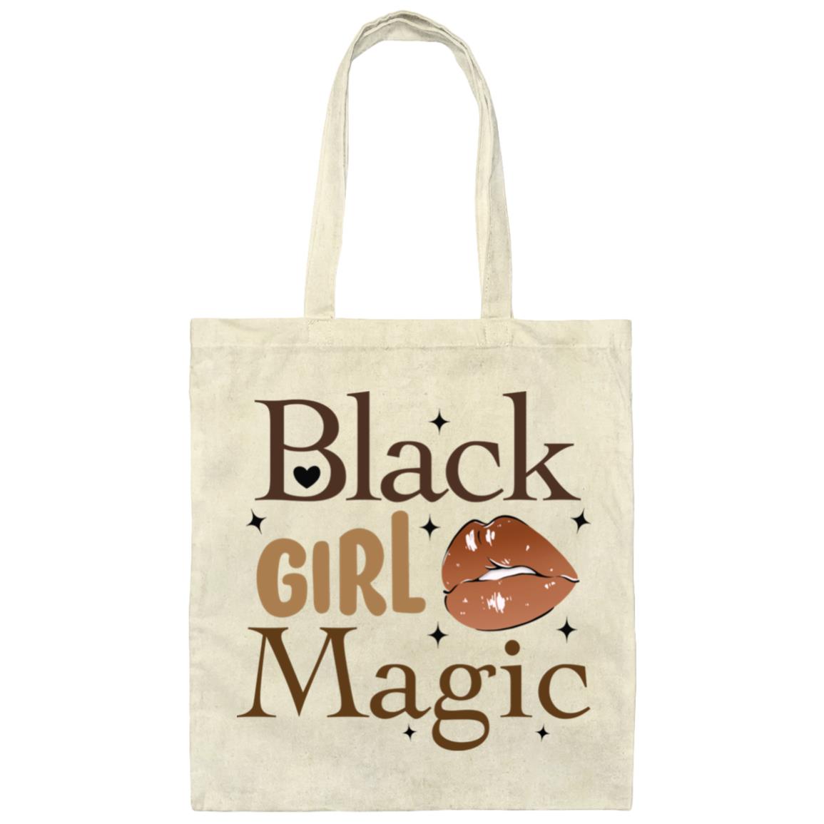 Black Girl Magic Brown Canvas Tote Bag