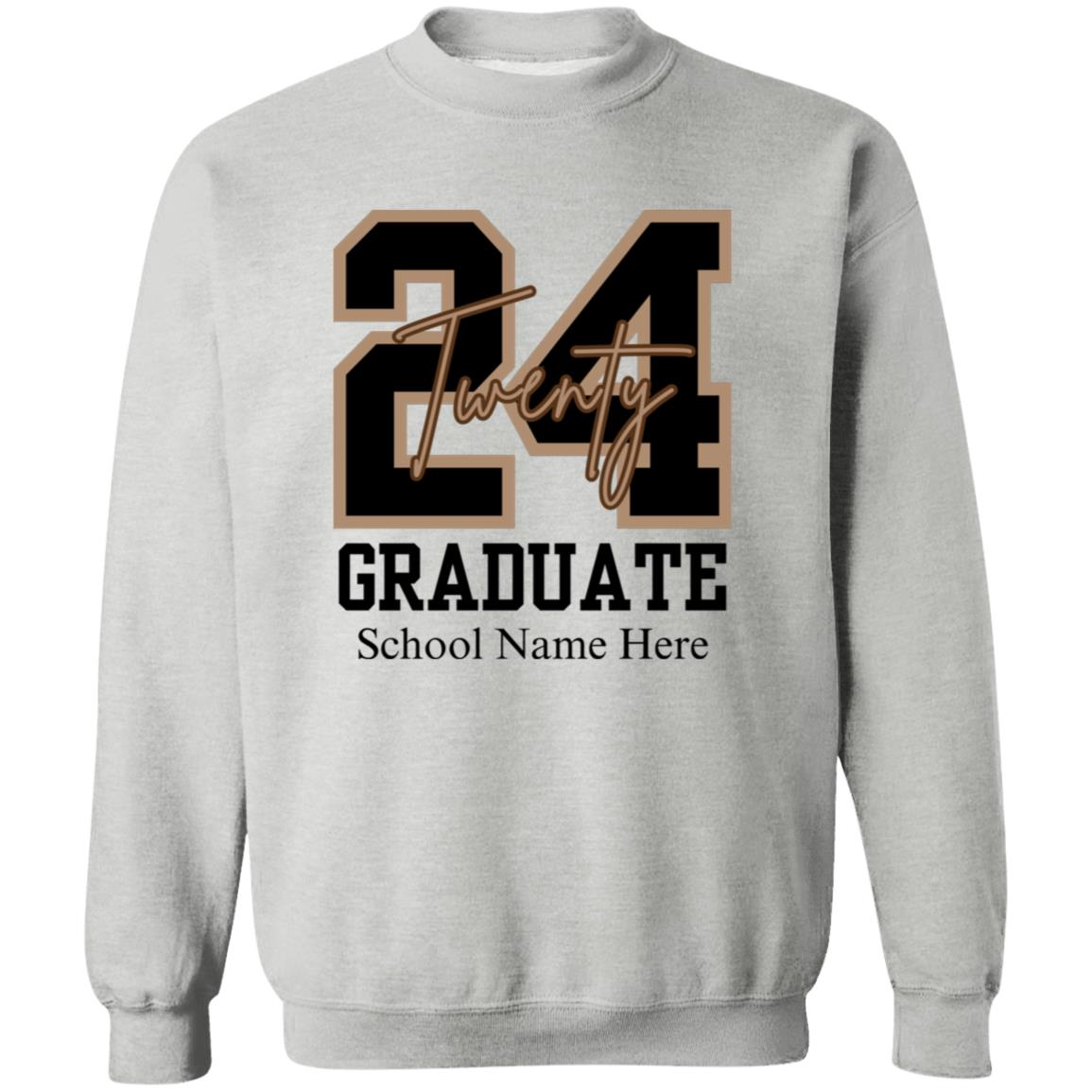 Class of 2024 Personalized School Name Graduate Shirt