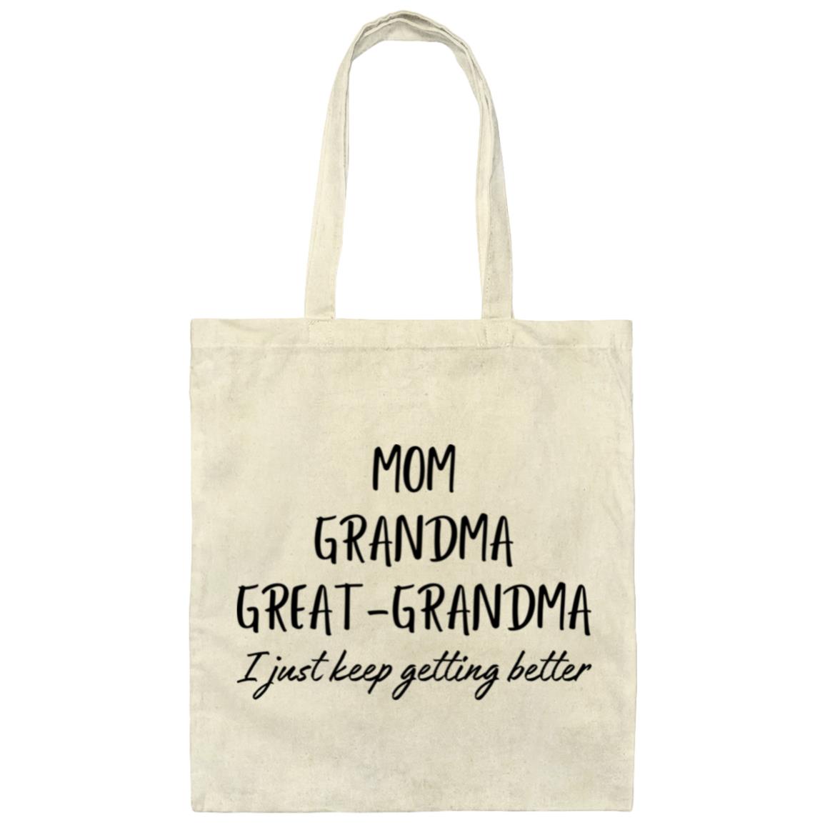 Mom Grandma Great-Grandma Canas Tote Bag