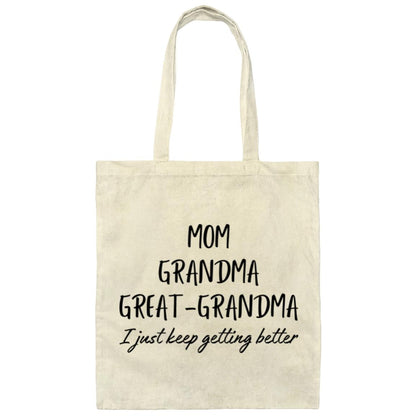 Mom Grandma Great-Grandma Canvas Tote Bag