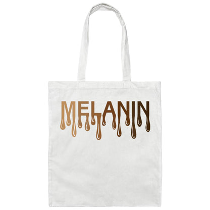 Melanin Drip Canvas Tote Bag