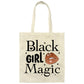 Black Girl Magic - Brown Lips Canvas Tote Bag