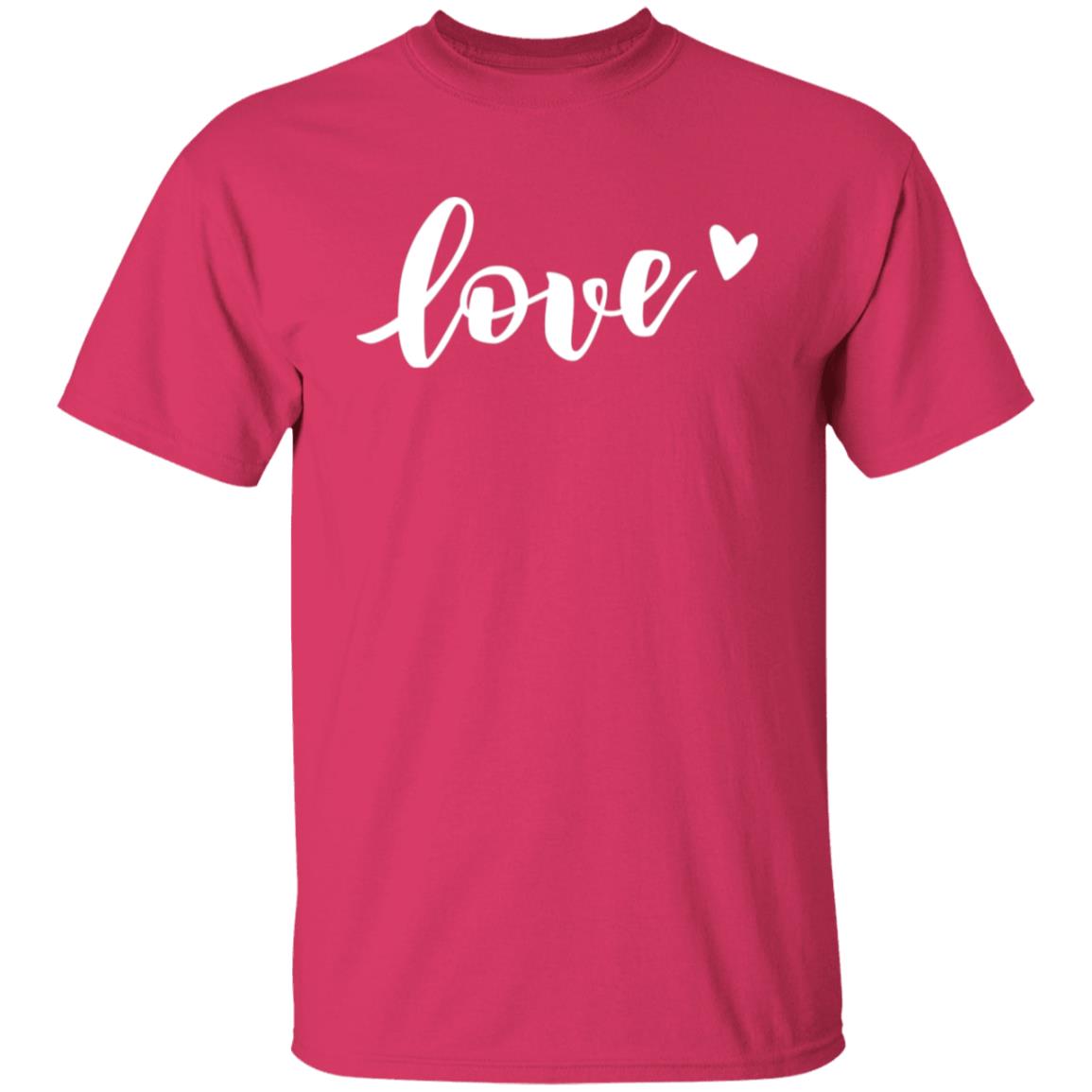 Pink Love Heart Valentines Shirt