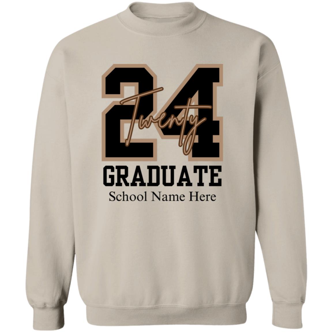 Class of 2024 Personalized School Name Graduate Shirt