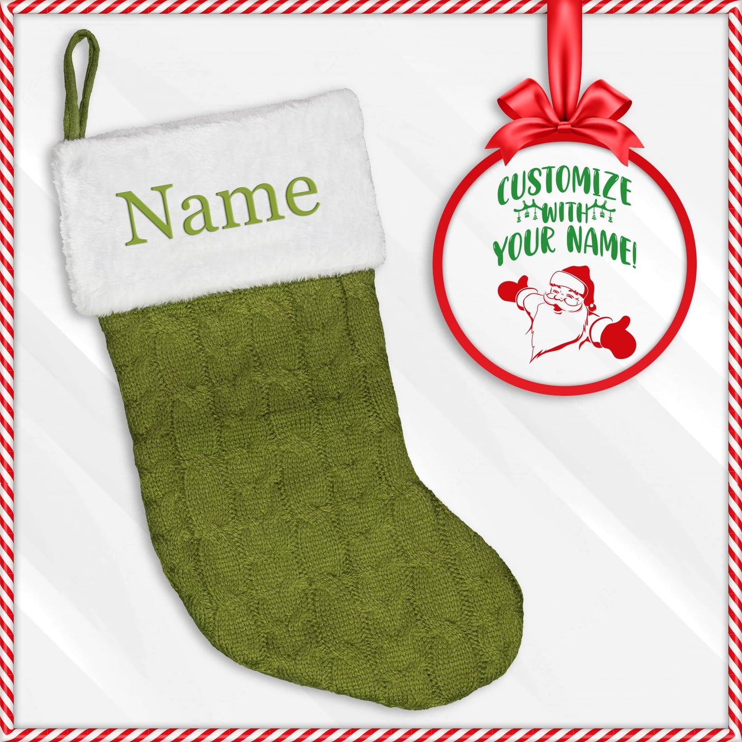 Embroidered Christmas Stocking