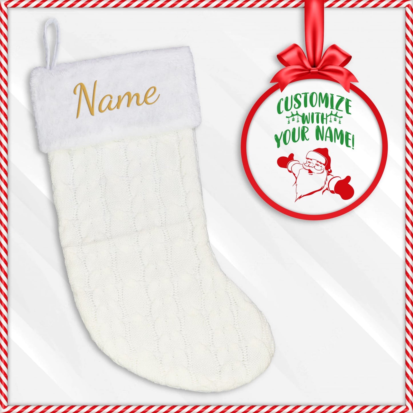 Embroidered Christmas Stocking