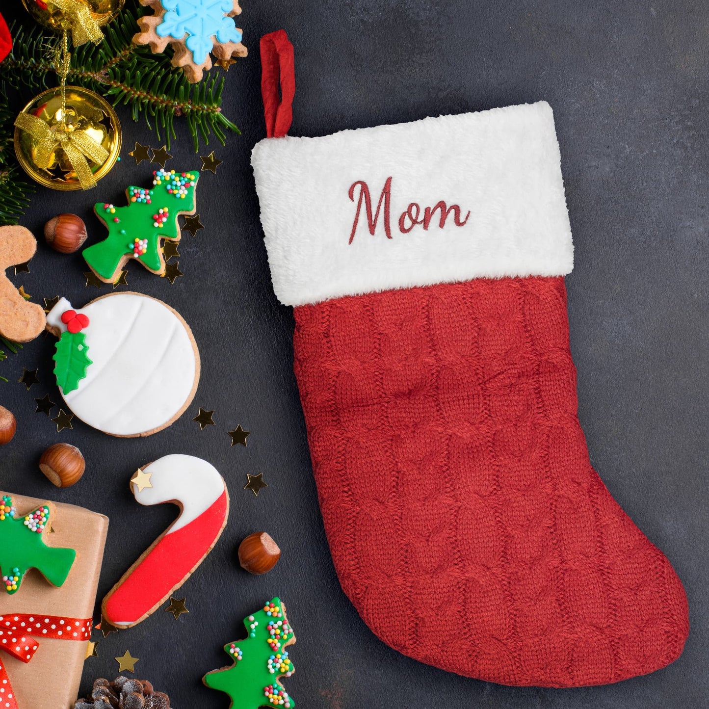 Embroidered Christmas Stocking