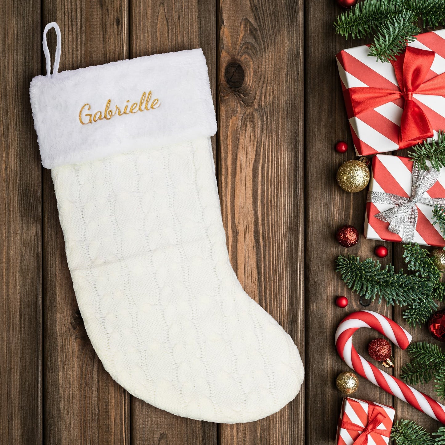 Embroidered Christmas Stocking