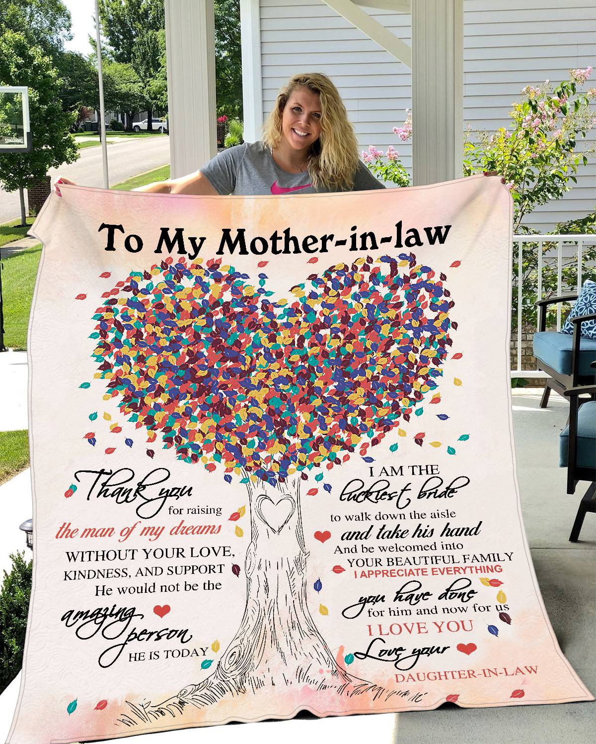 Blanket to Mother-In-Law From Daughter-In-Law