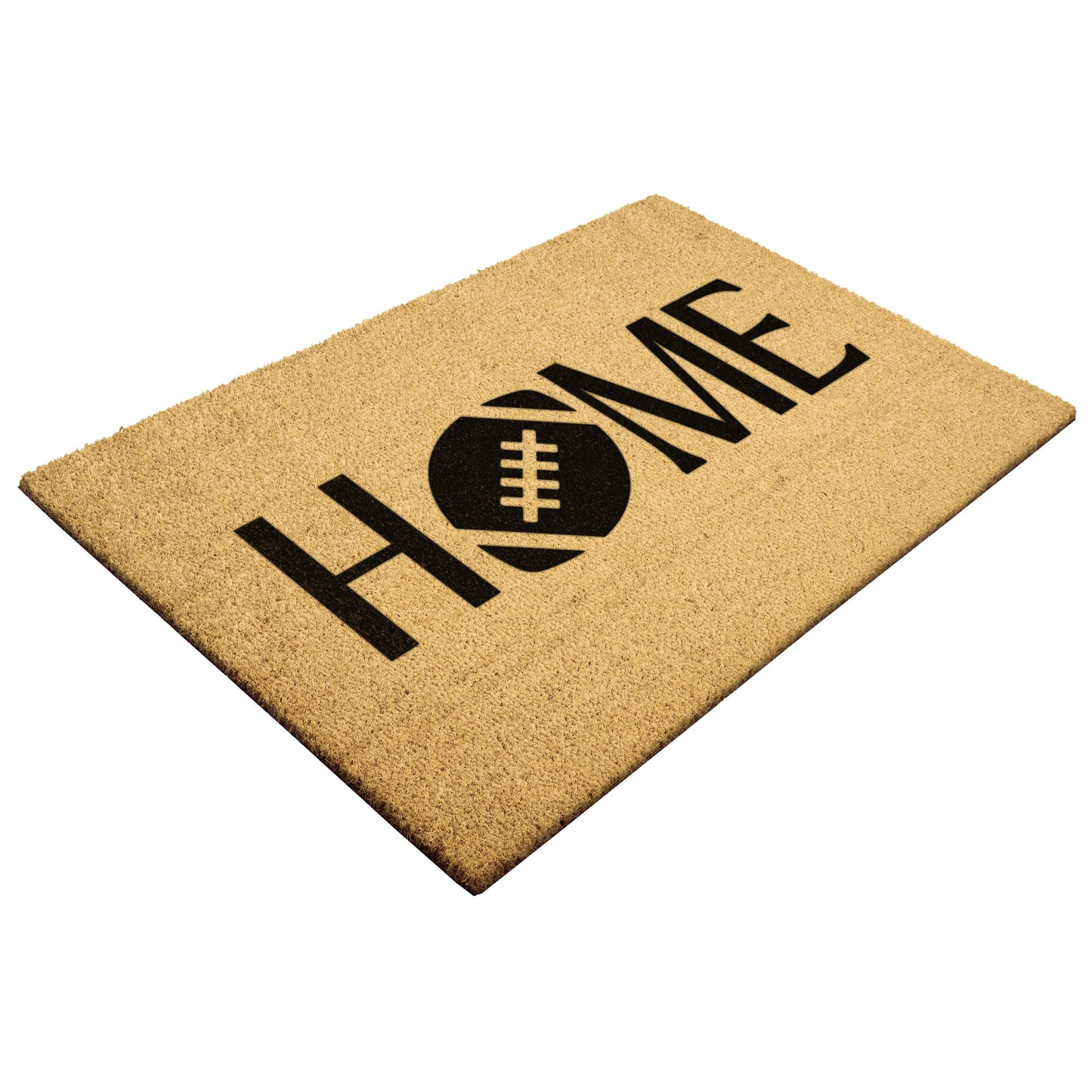 Football Home Outdoor Golden Coir Doormat