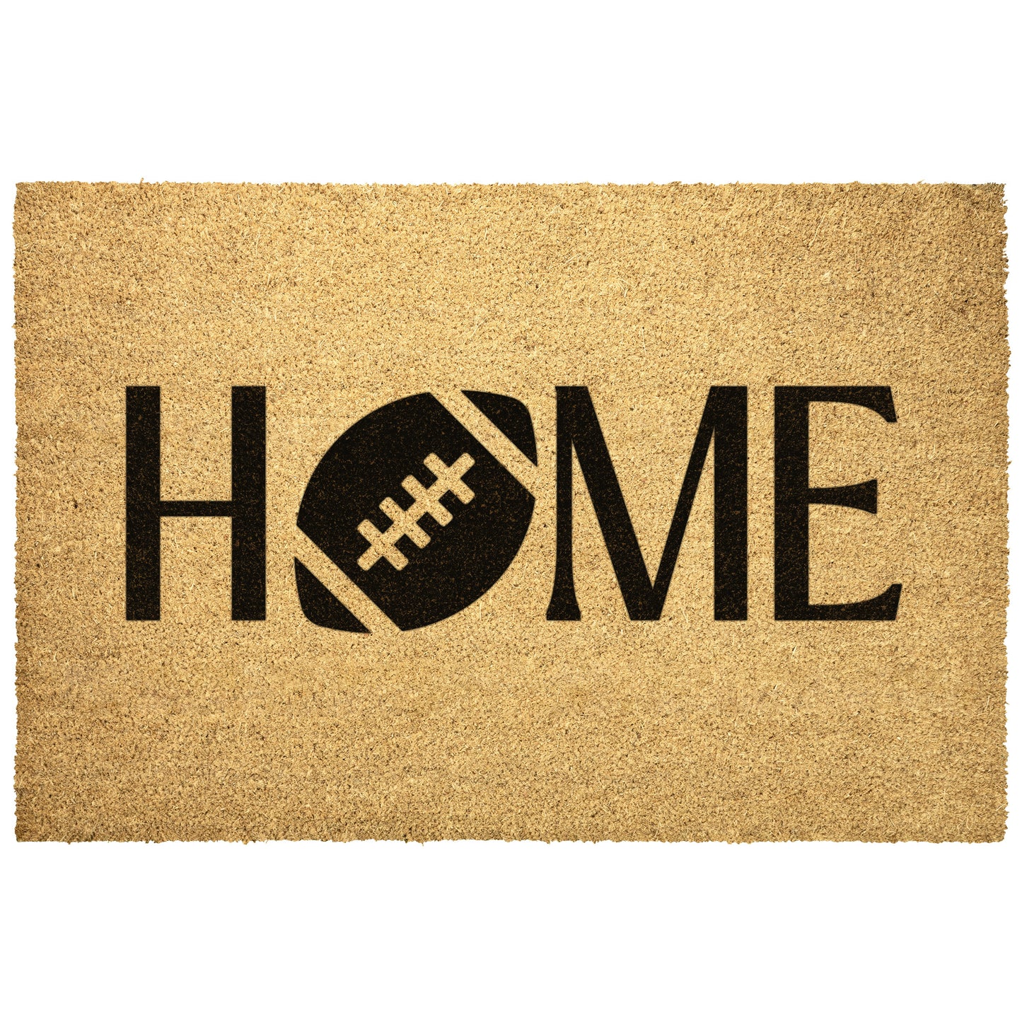 Football Home Outdoor Golden Coir Doormat