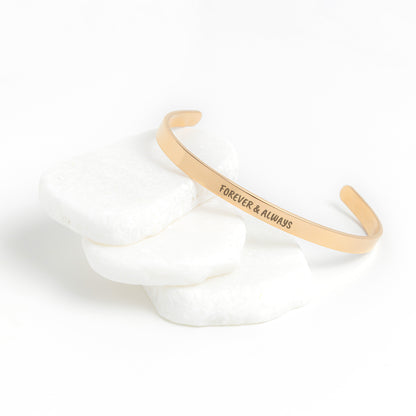 Forever & Always Cuff Bracelet