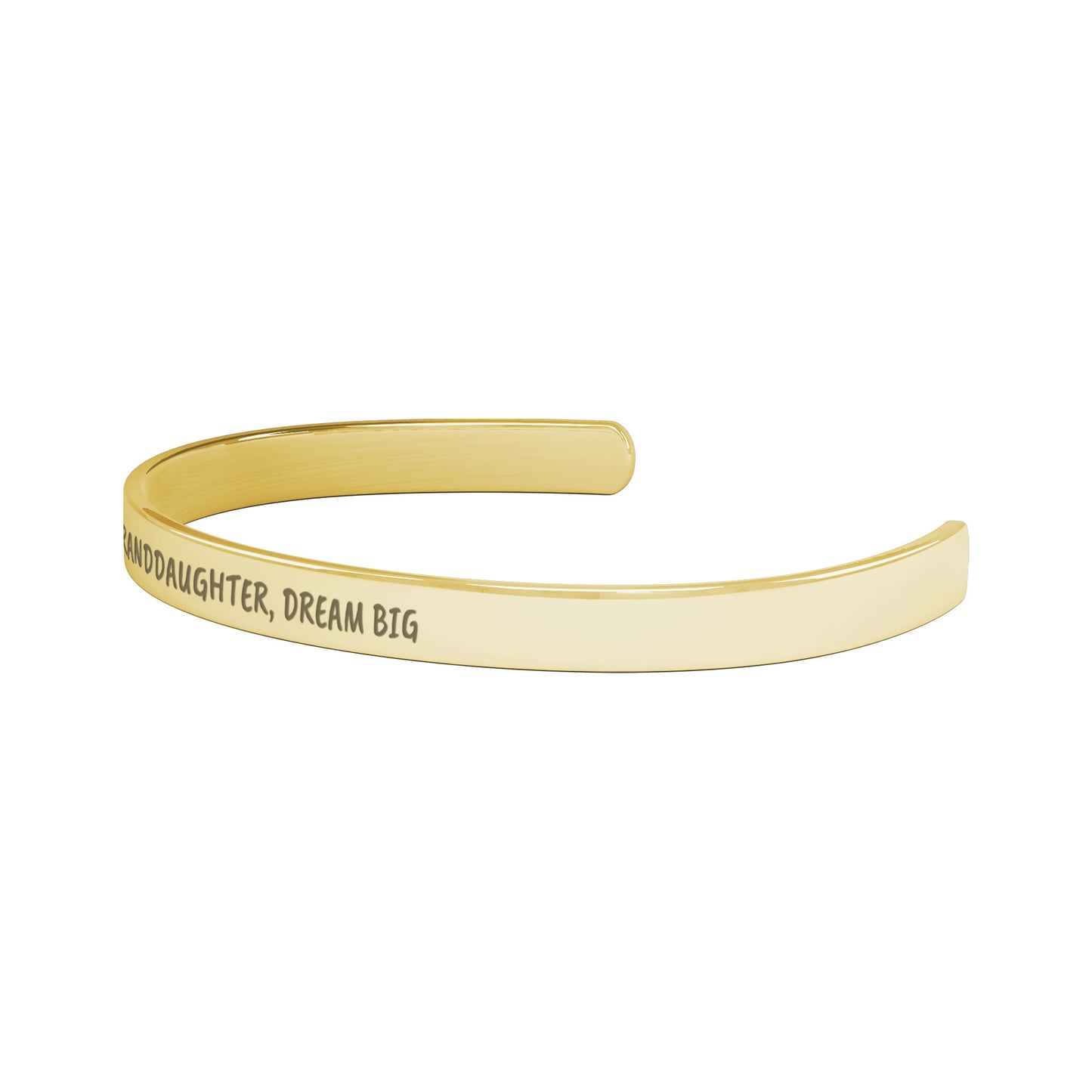Granddaughter, Dream Big Cuff Bracelet