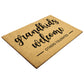 Grandkids Welcome Outdoor Golden Coir Doormat
