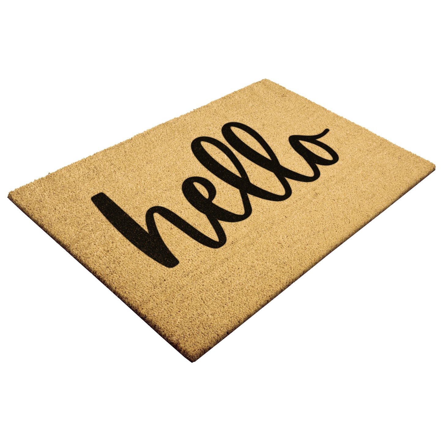 Hello Outdoor Golden Coir Doormat