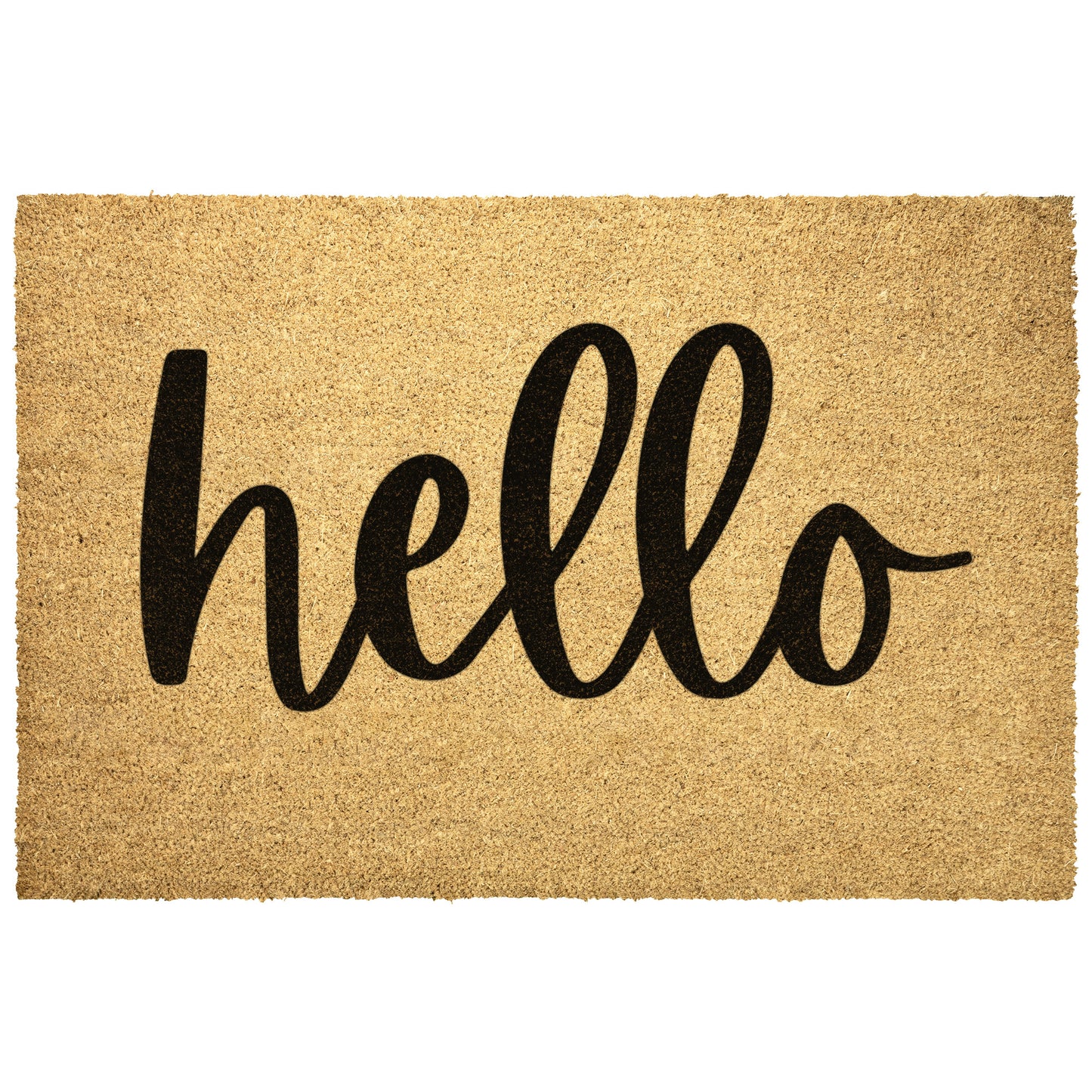 Hello Outdoor Golden Coir Doormat