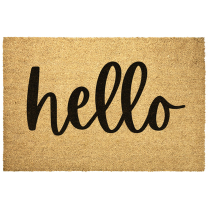 Hello Outdoor Golden Coir Doormat