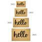 Hello Outdoor Golden Coir Doormat