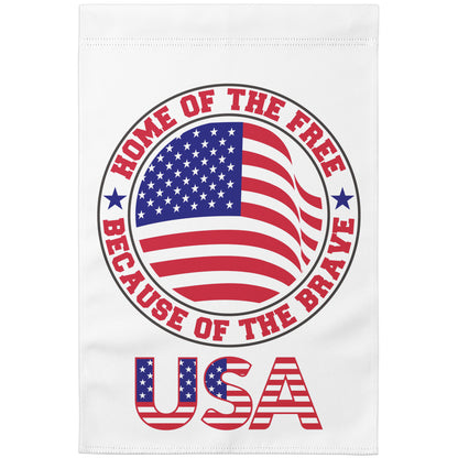 Home Of The Free Garden Flag