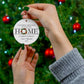 Our First Christmas Wreath Personalized Circle Ornament