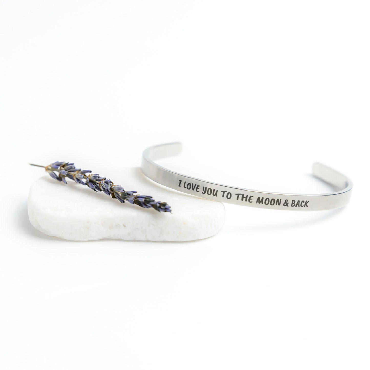 I Love You To The Moon & Back Cuff Bracelet