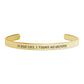 In Your Eyes, I Found My Universe Cuff Bracelet