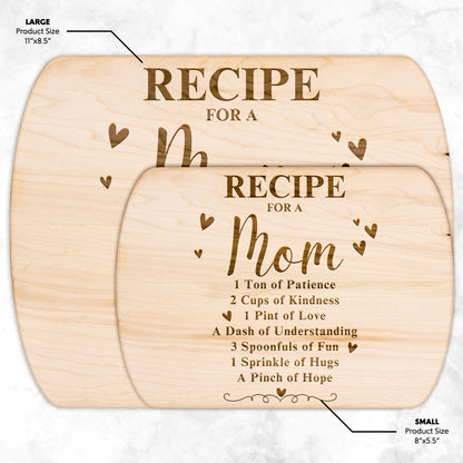 Gift For Mom | Mom Recipe Kitchen Cutting Board