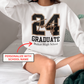 Class of 2024 Personalized School Name Graduate Shirt