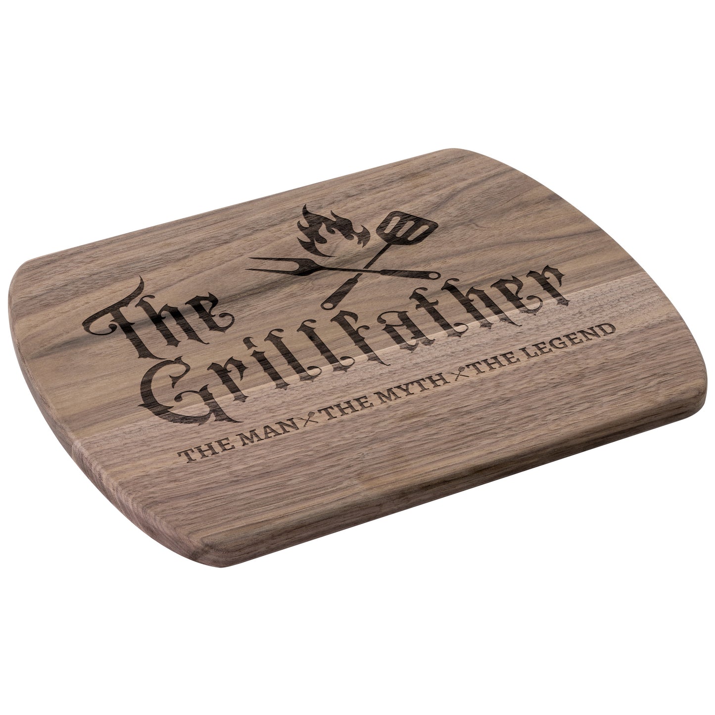 Gift For Him | The Grillfather Hardwood Oval Cutting Board
