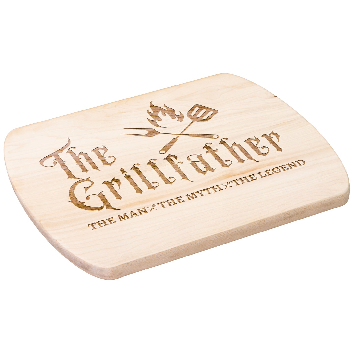 Gift For Him | The Grillfather Hardwood Oval Cutting Board