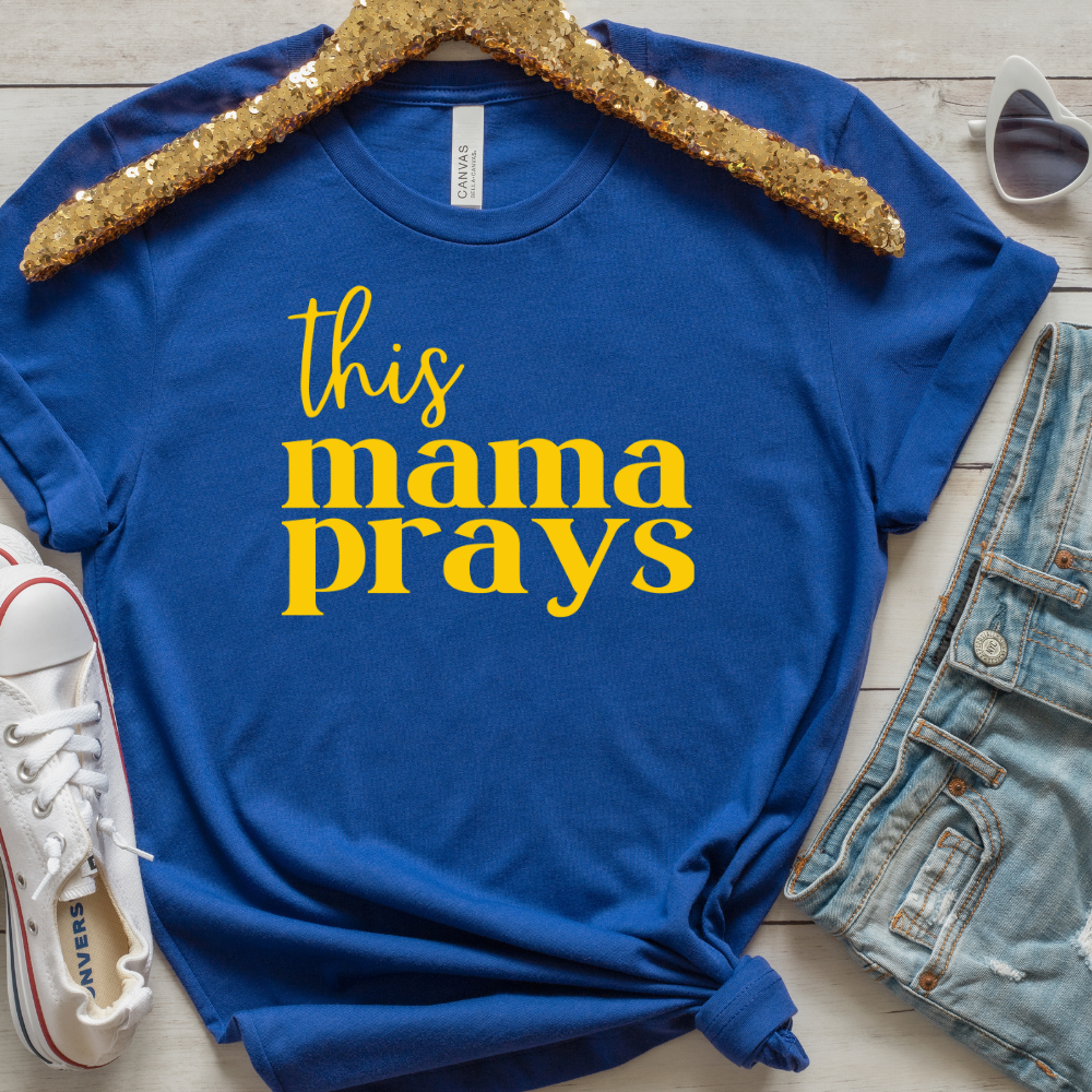 Gift For Mom | This Mama Prays Shirt