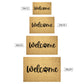 Welcome Animal Paw Outdoor Golden Coir Doormat