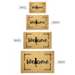 Welcome Cat Paws Outdoor Golden Coir Doormat