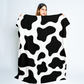 Black and White Cow Print Soft Cozy Blanket