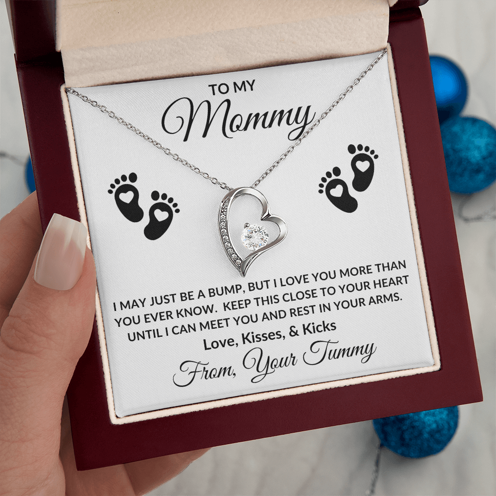 Gift For Mommy to Be | Forever Love Necklace - Little Feet