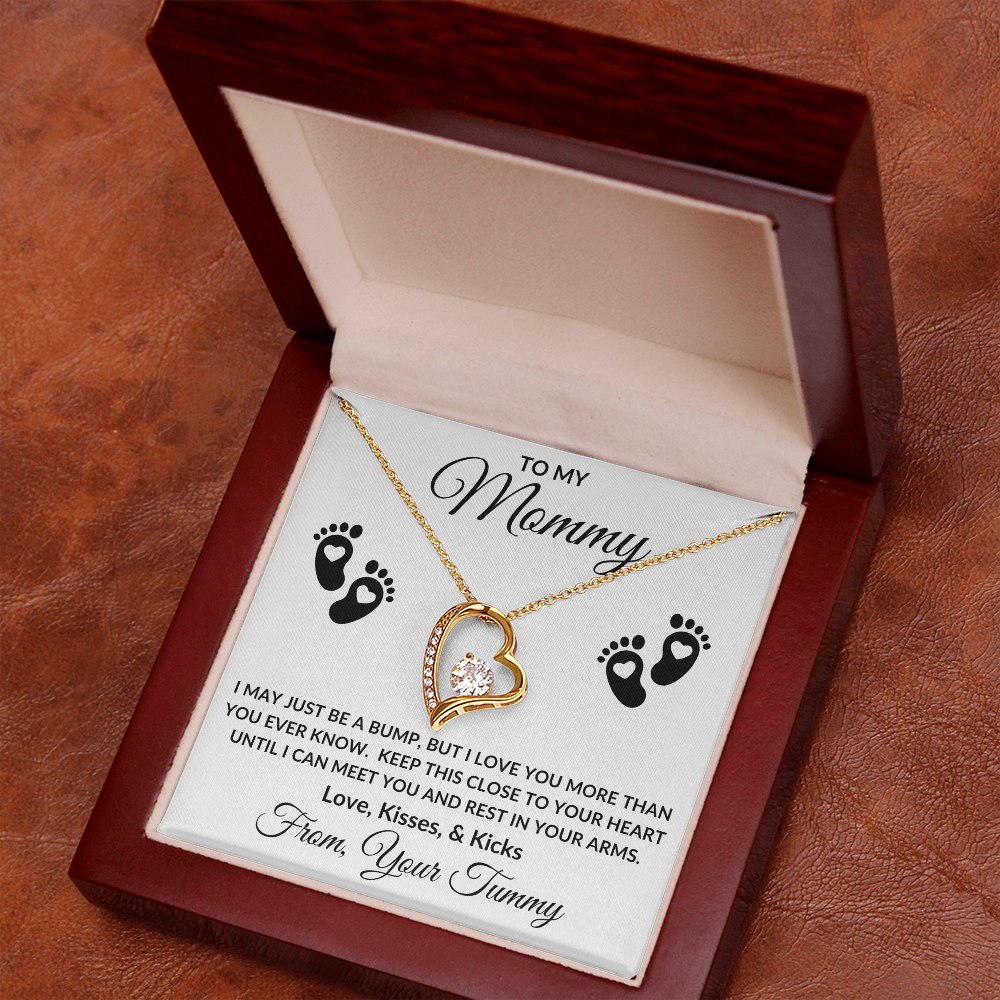 Gift For Mommy to Be | Forever Love Necklace - Little Feet