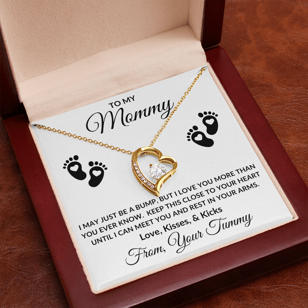 Gift For Mommy to Be | Forever Love Necklace - Little Feet