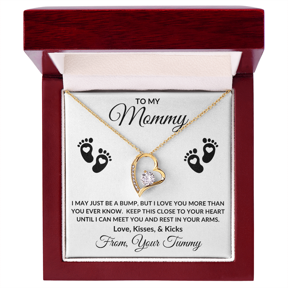 Gift For Mommy to Be | Forever Love Necklace - Little Feet