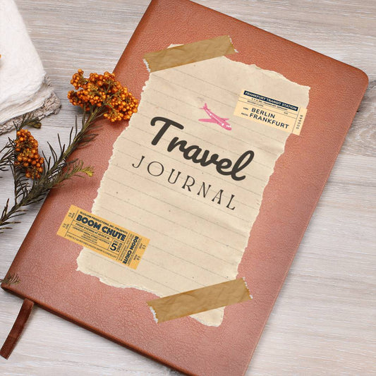 Gift For Him or Her | Travel Vegan Leather Journal