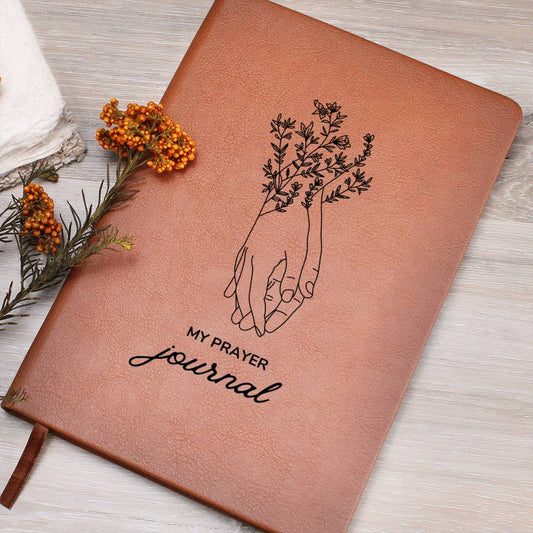 Gift For Her | My Prayer Journal Leather Vegan Journal - Faith Gift