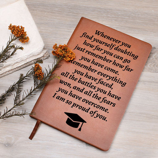 Gift For Graduate | Graduation Proud of You Vegan Leather Journal