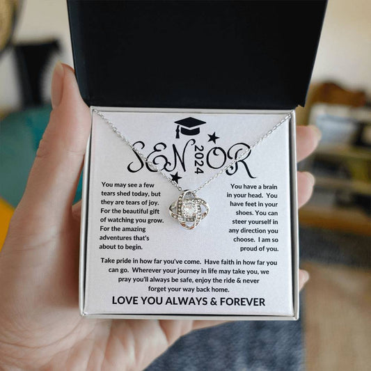 Gift For Graduate | Senior 2024 | Love Knot Necklace
