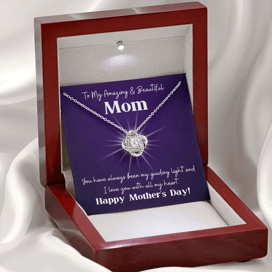 Gift For Mom | Guiding Light Love Knot Necklace