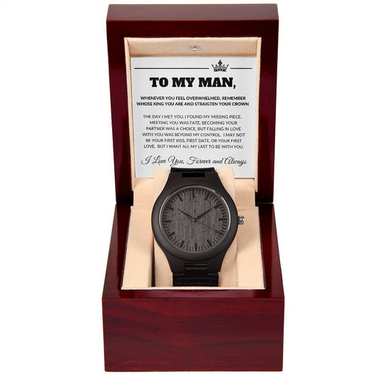 Gift For My Man | Wooden Watch - Missing Piece