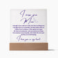 I Miss You Mom Square Acrylic Plaque | In Memory of Mom