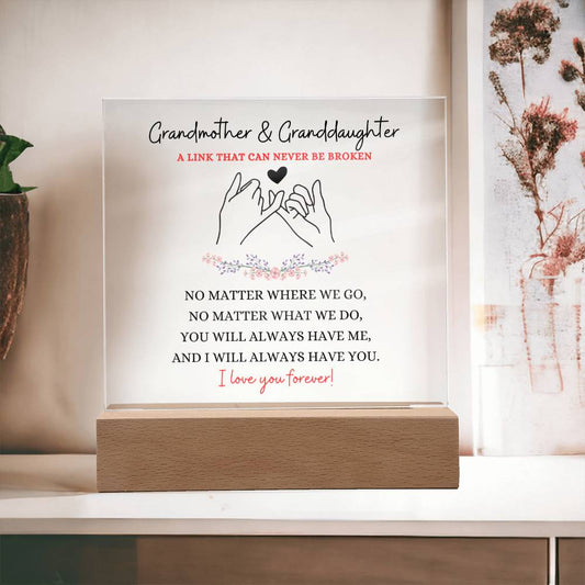 Gift For Granddaughter | Grandmother & Granddaughter - Unbroken Bond From Grandmother