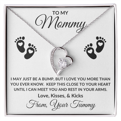 Gift For Mommy to Be | Forever Love Necklace - Little Feet