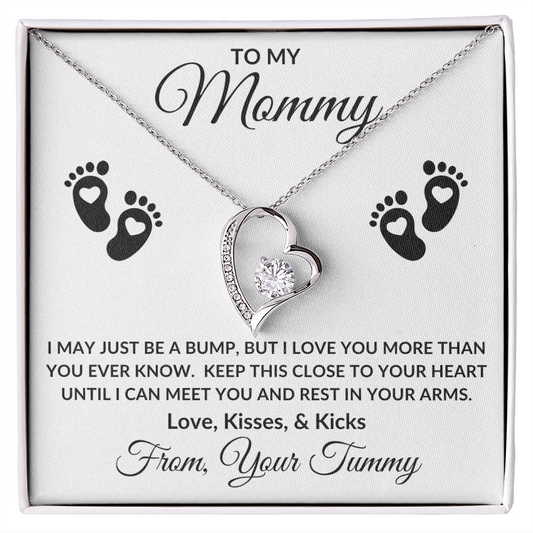 Gift For Mommy to Be | Forever Love Necklace - Little Feet