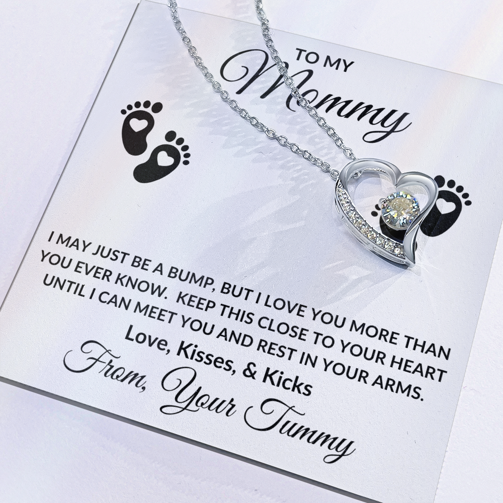 Gift For Mommy to Be | Forever Love Necklace - Little Feet